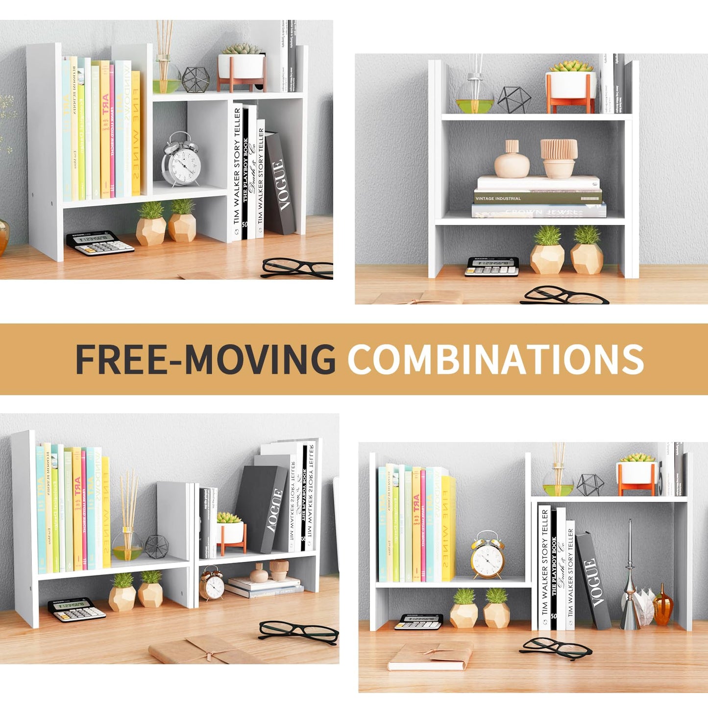 Adjustable Desktop Shelf Organizer