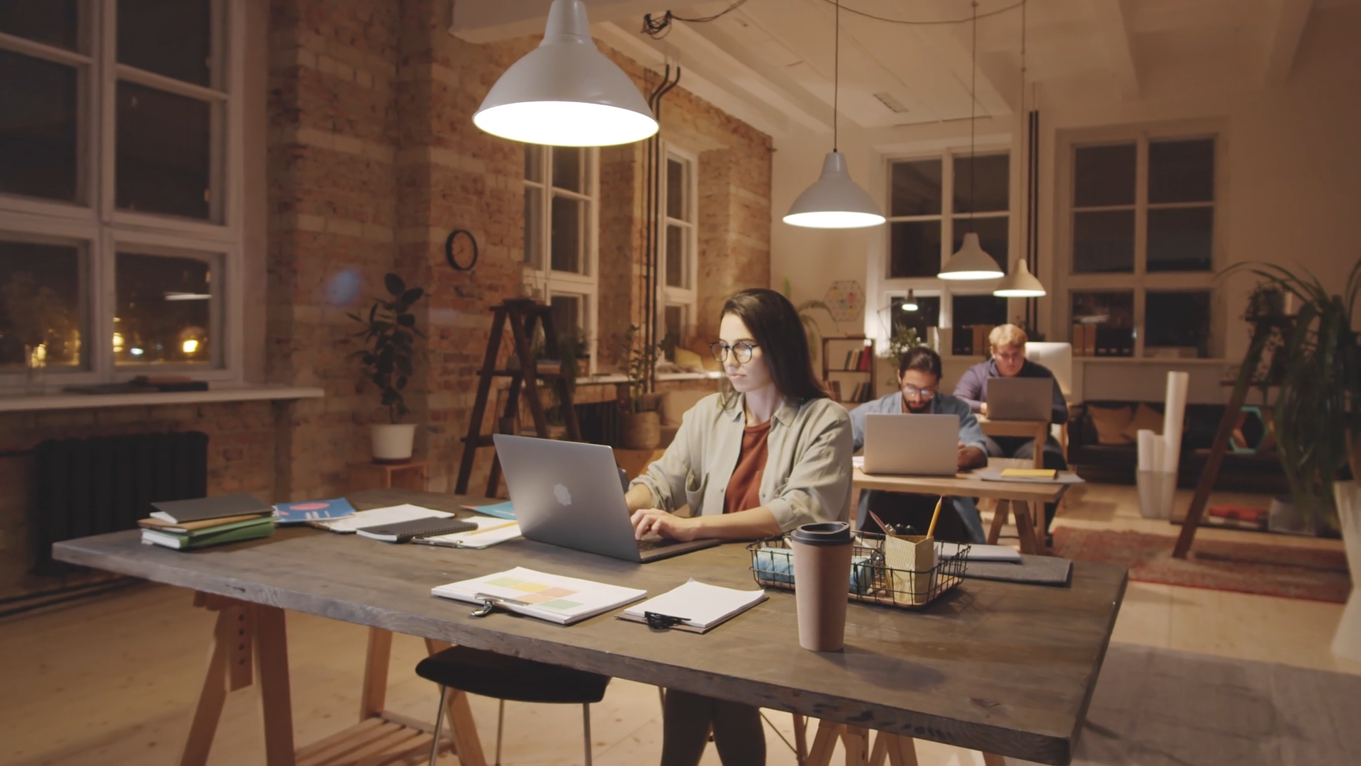 Modern workspace with refined office furniture