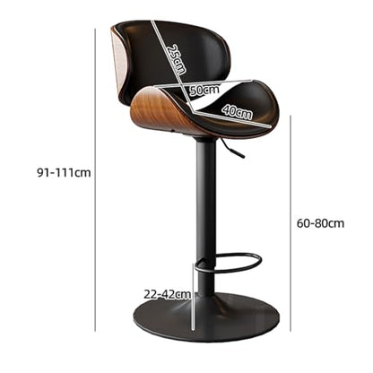 Adjustable Swivel Bar Stools Set