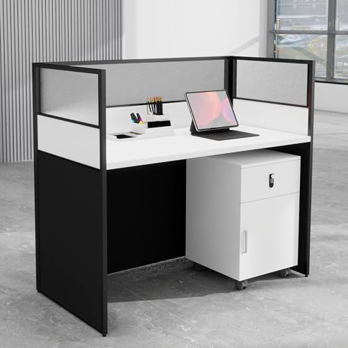 Office Cubicle Workstation with Privacy Panels