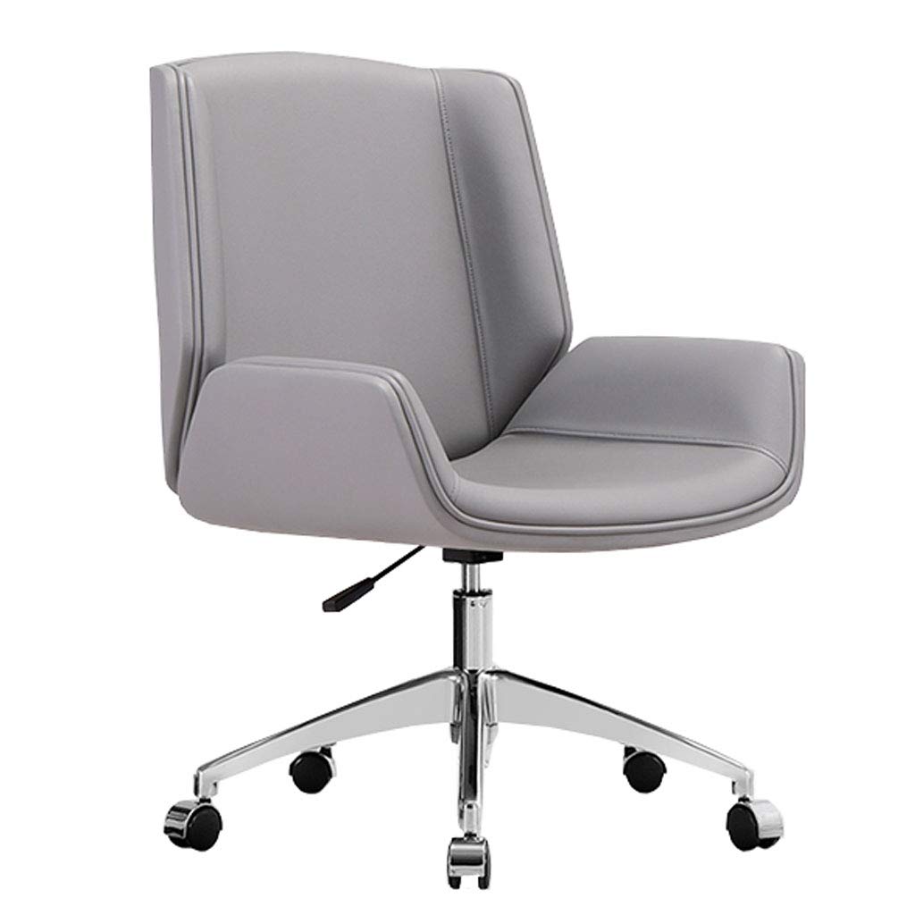 Low-Back Ergonomic Leather Office Chair