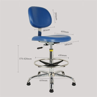 Adjustable Drafting Stool with Backrest