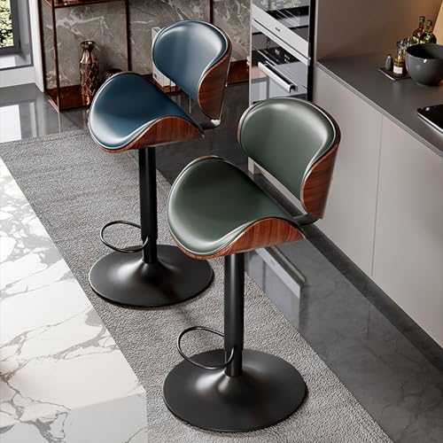 Adjustable Swivel Bar Stools Set