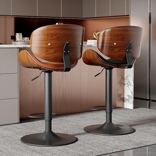 Adjustable Swivel Bar Stools Set