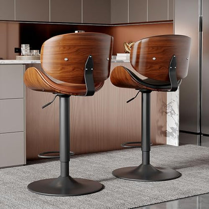 Adjustable Swivel Bar Stools Set