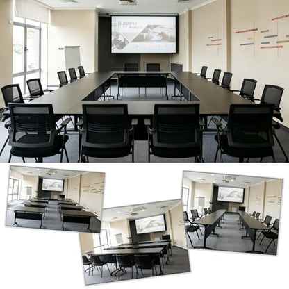 Modular Mobile Conference Table with Flip Top