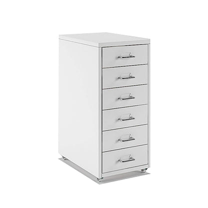 5-Drawer Rolling Metal File Cabinet
