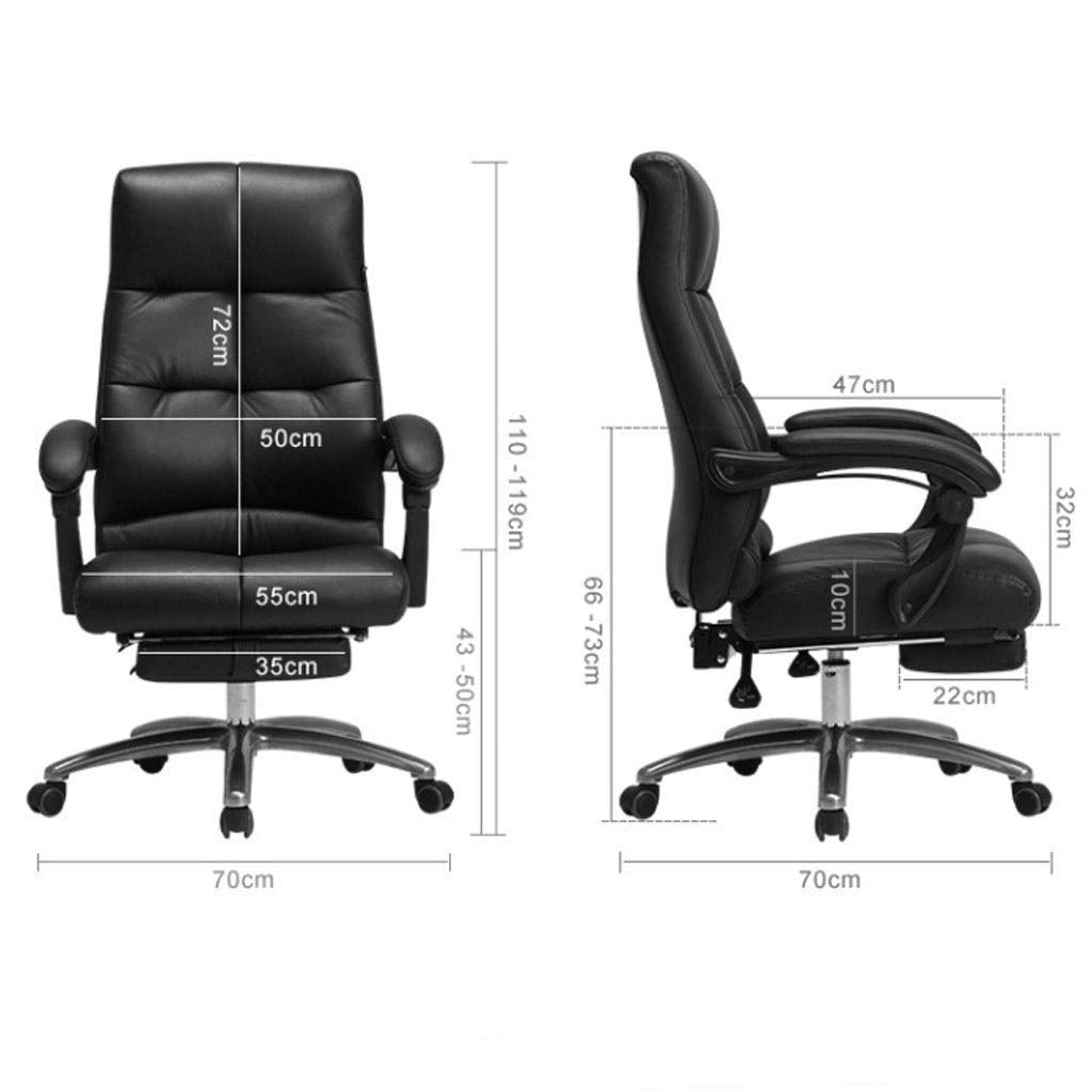 High-Back Executive Office Chair with Footrest