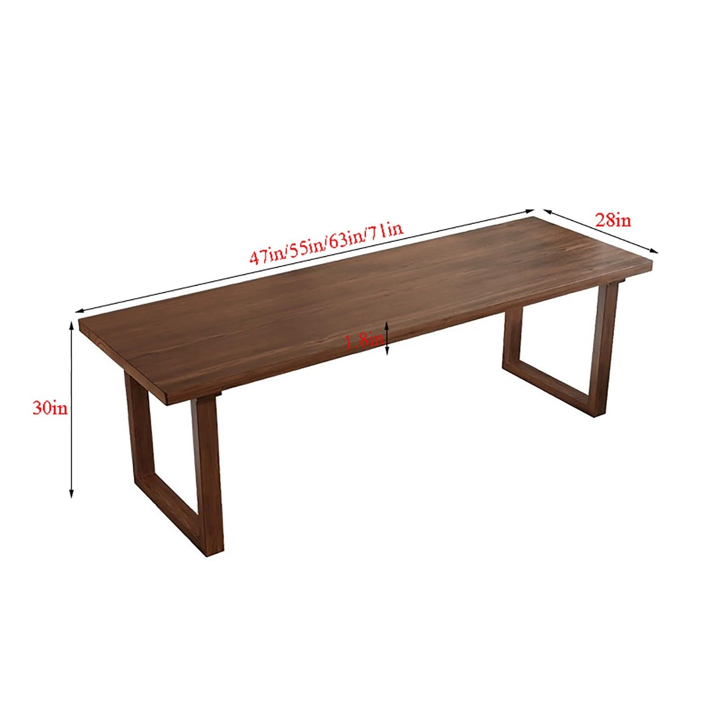 Modern Wood Computer Desk Workstation