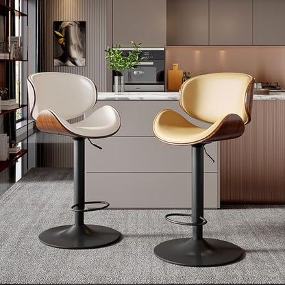 Adjustable Swivel Bar Stools Set