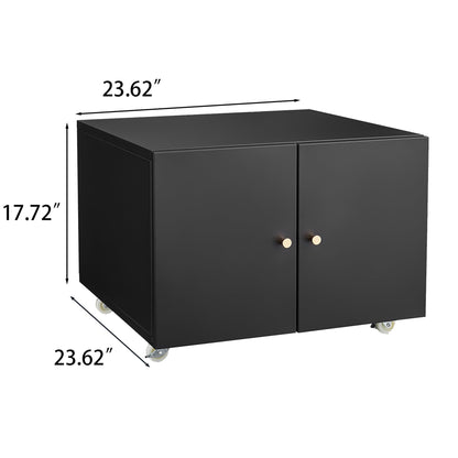 Mobile Printer Stand Cabinet with Wheels