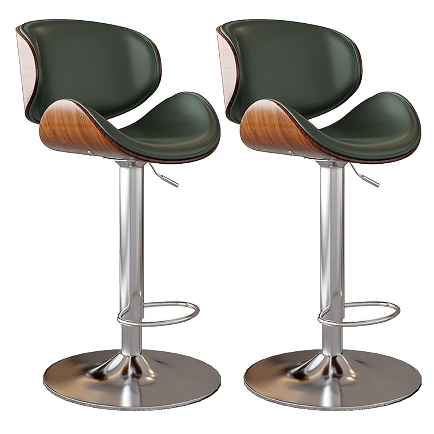 Adjustable Swivel Bar Stools Set