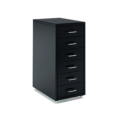 5-Drawer Rolling Metal File Cabinet
