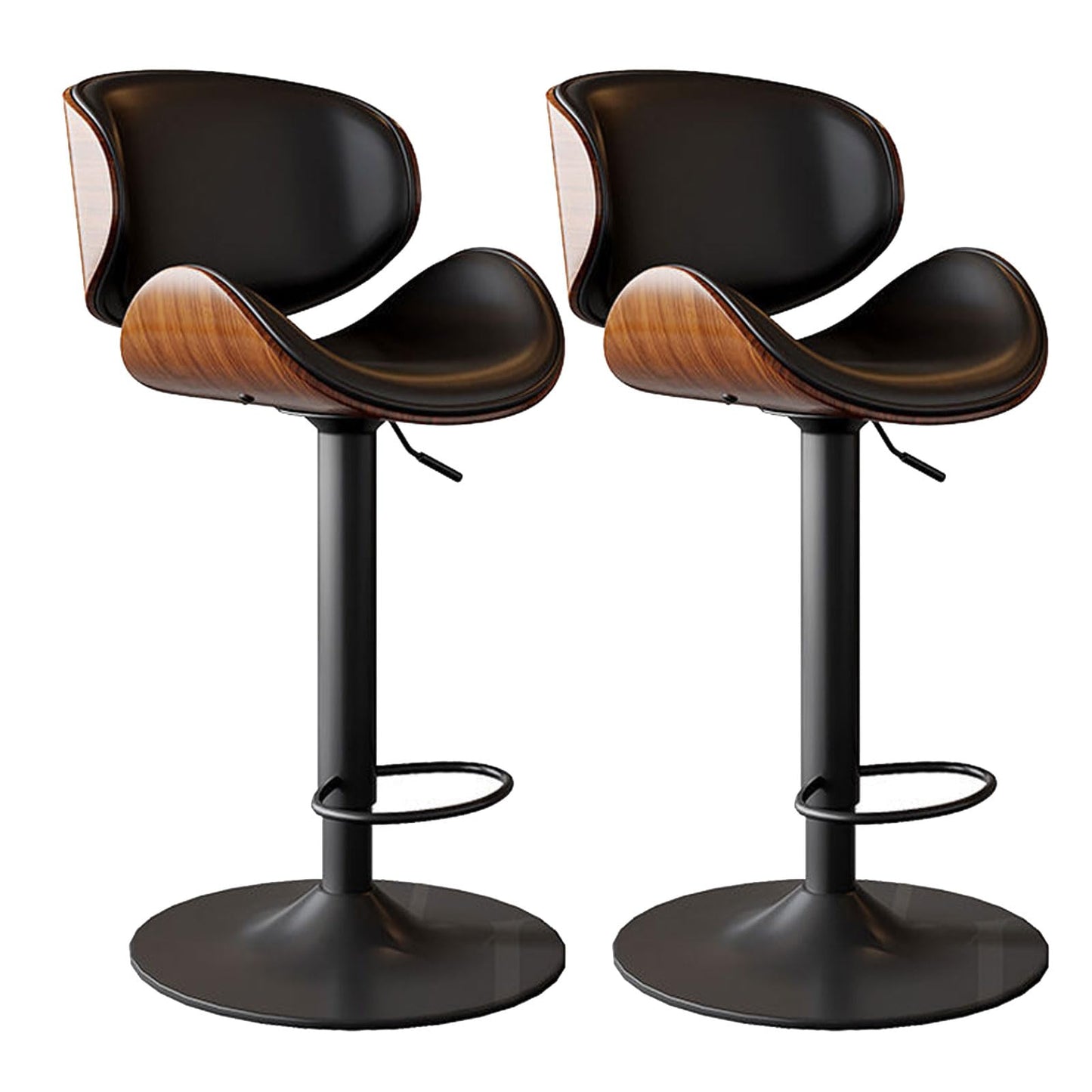 Adjustable Swivel Bar Stools Set
