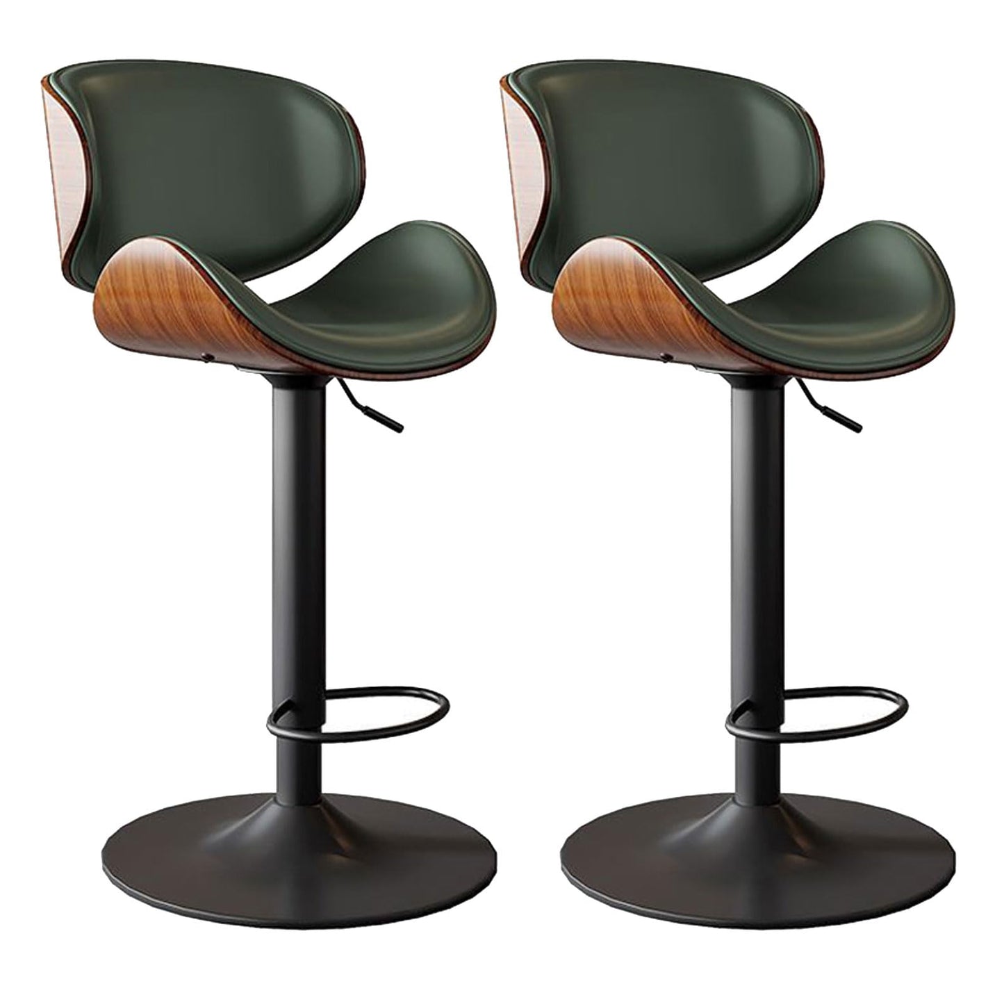 Adjustable Swivel Bar Stools Set