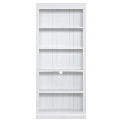 Tall Bookcase with LED Lighting & Adjustable Shelves