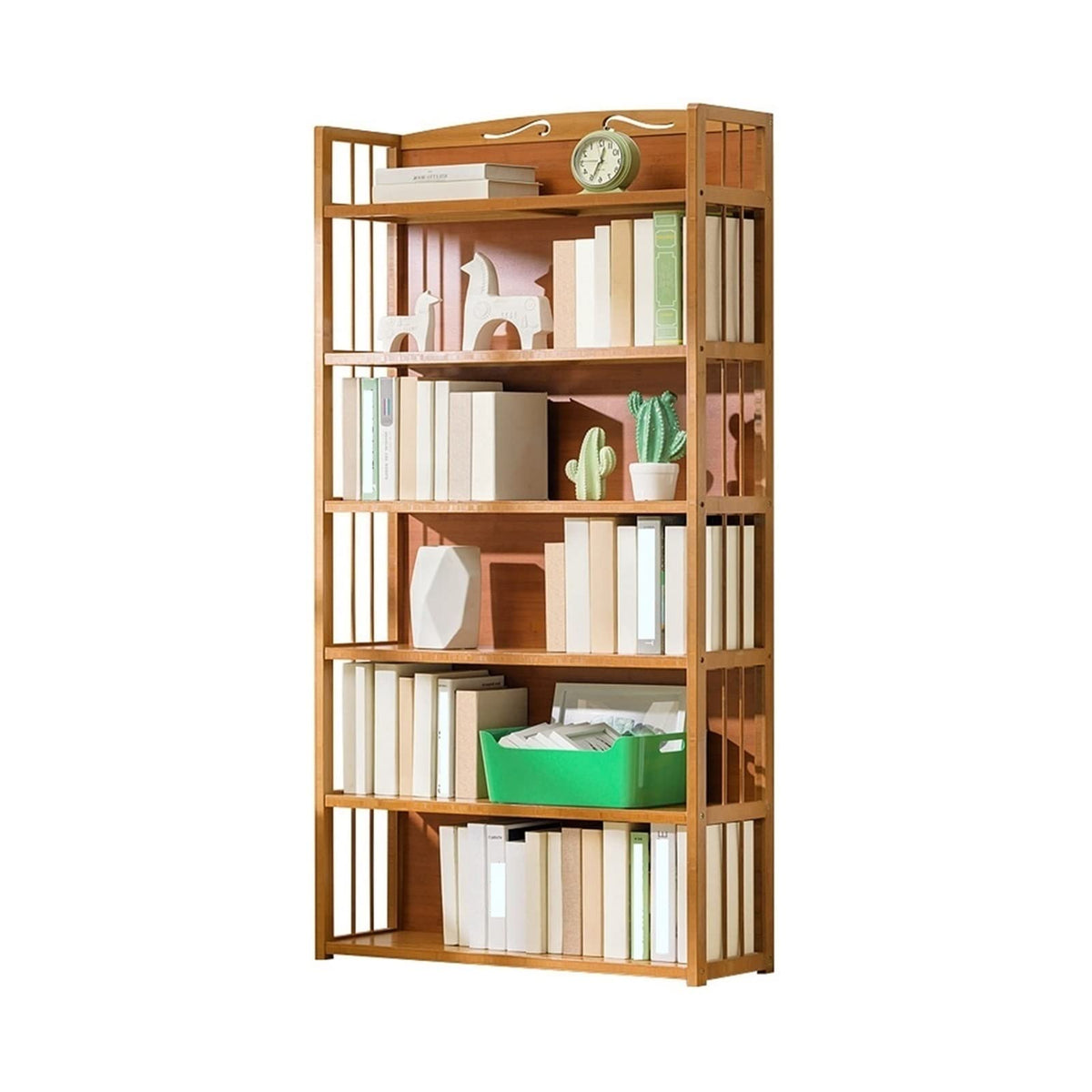 6-Tier Floor Bookcase Storage Rack