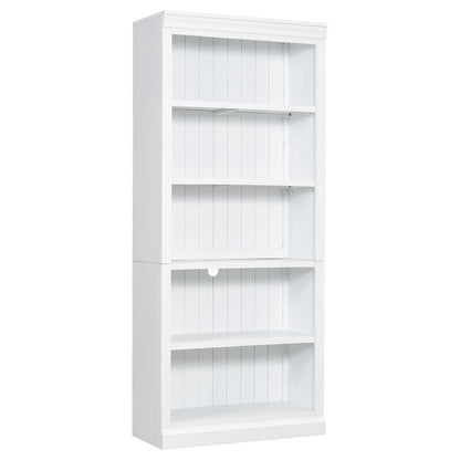 Tall Bookcase with LED Lighting & Adjustable Shelves