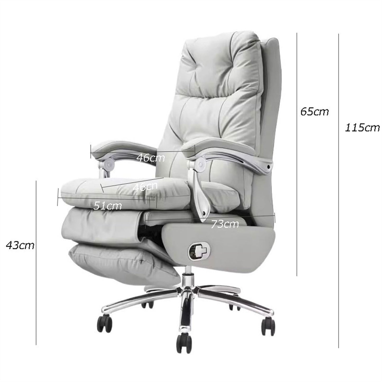 Luxury Reclining Swivel Office Chair