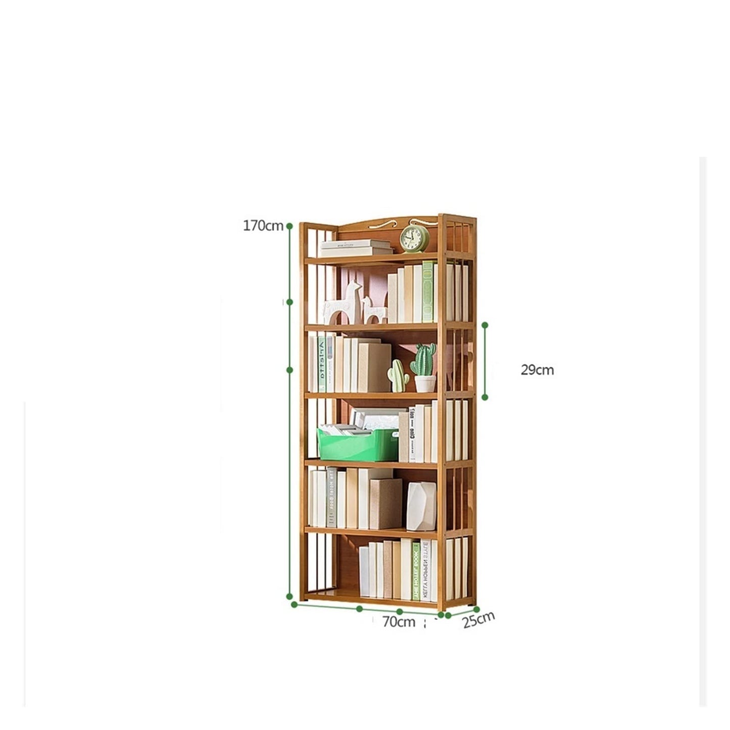 6-Tier Floor Bookcase Storage Rack