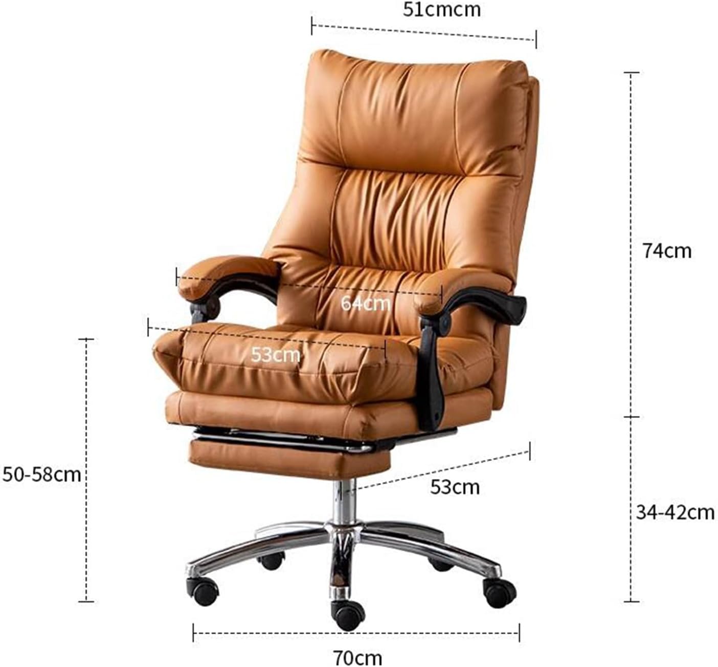 Ergonomic Reclining Executive Office Chair