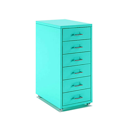 5-Drawer Rolling Metal File Cabinet