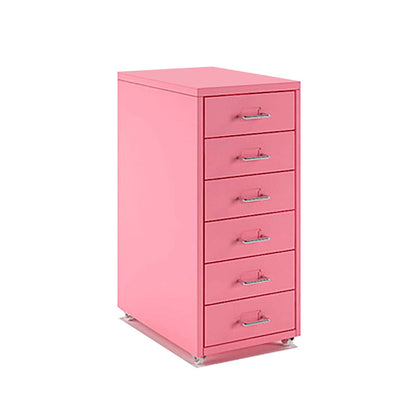 5-Drawer Rolling Metal File Cabinet