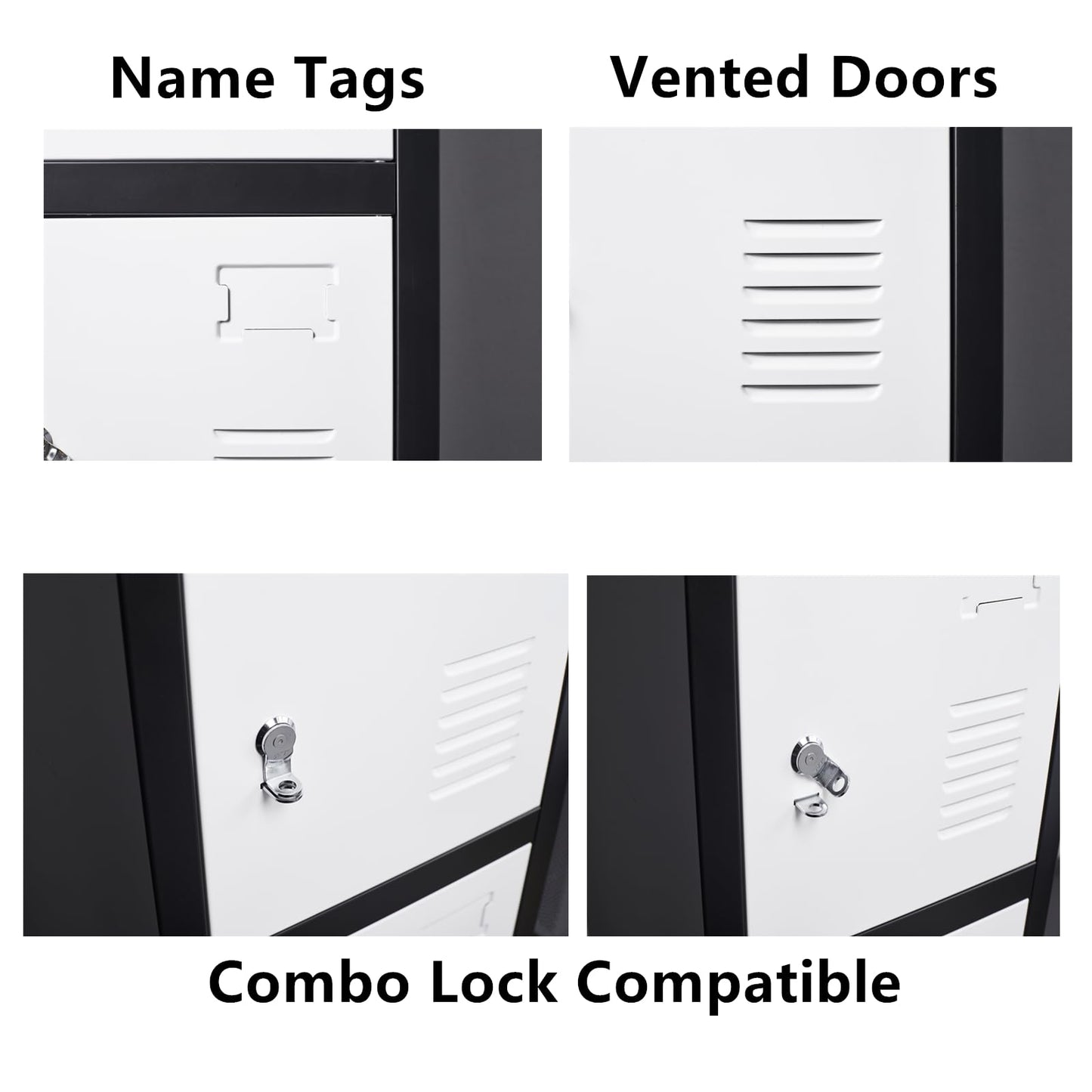 6-Door Heavy-Duty Steel Locker Cabinet