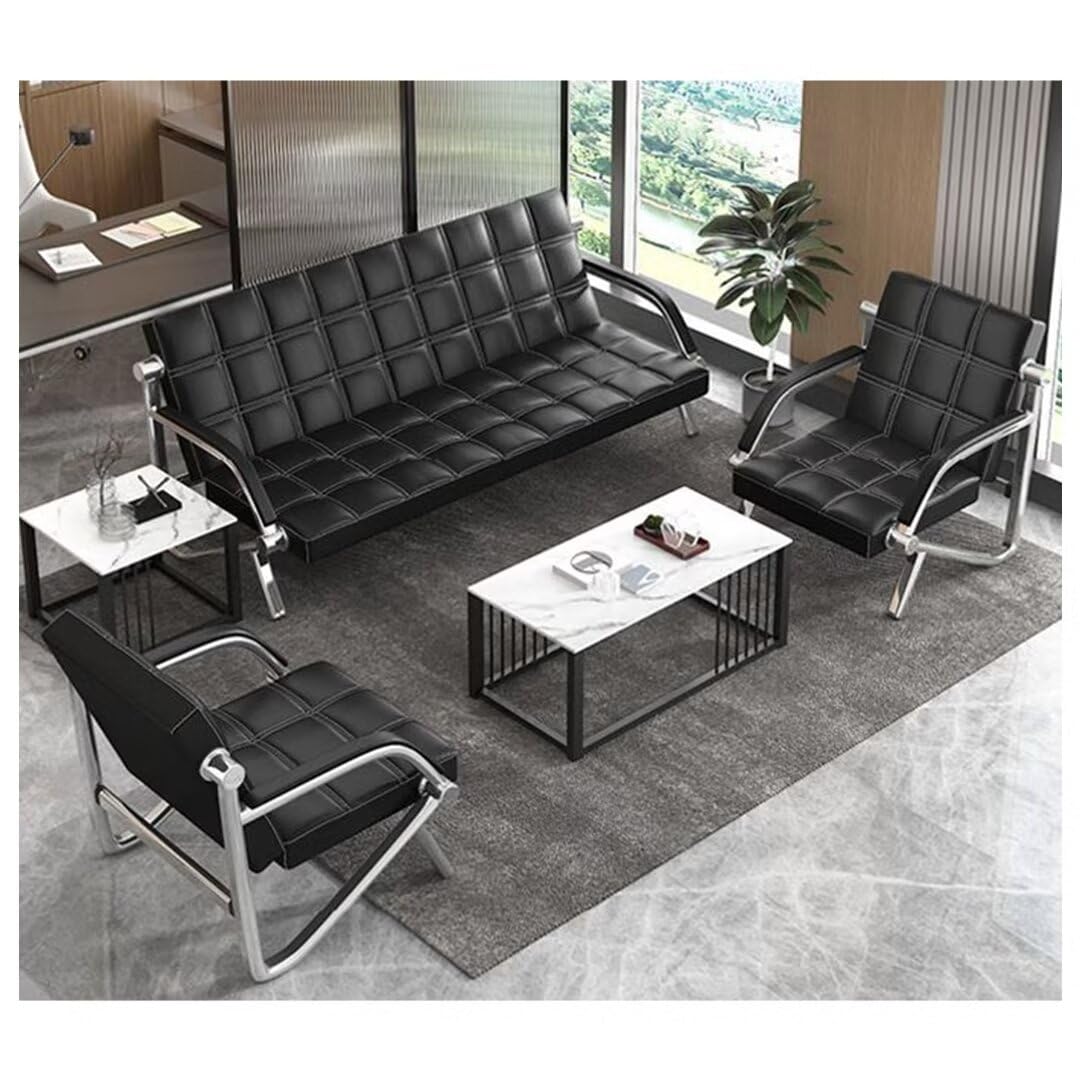 PU Leather Reception Bench Seating