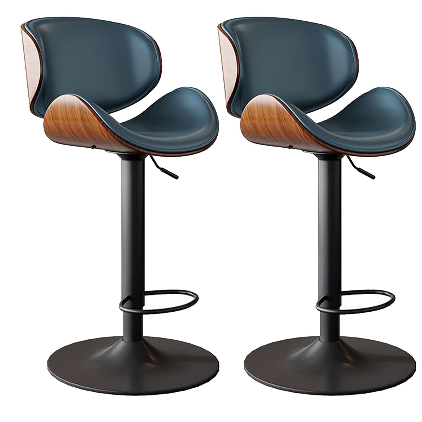 Adjustable Swivel Bar Stools Set