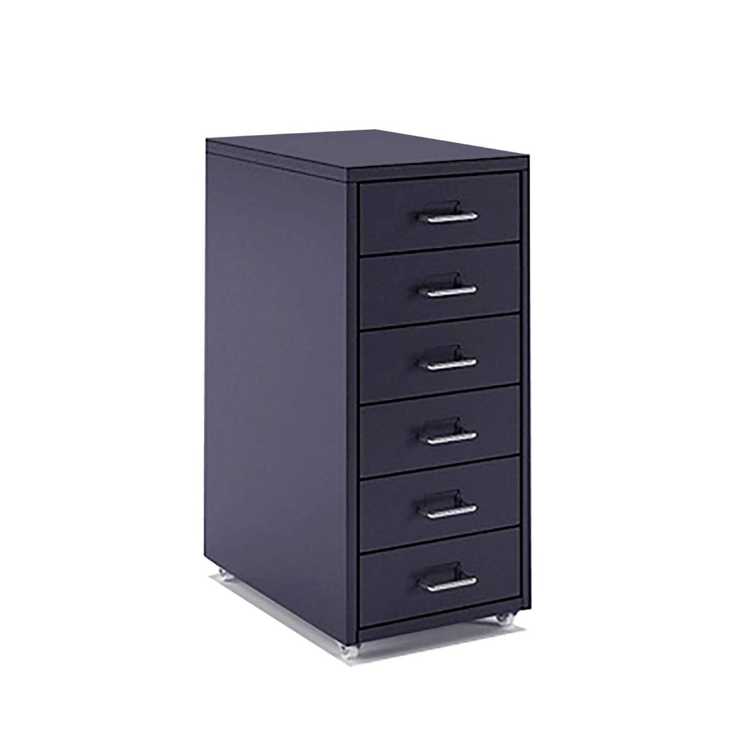 5-Drawer Rolling Metal File Cabinet