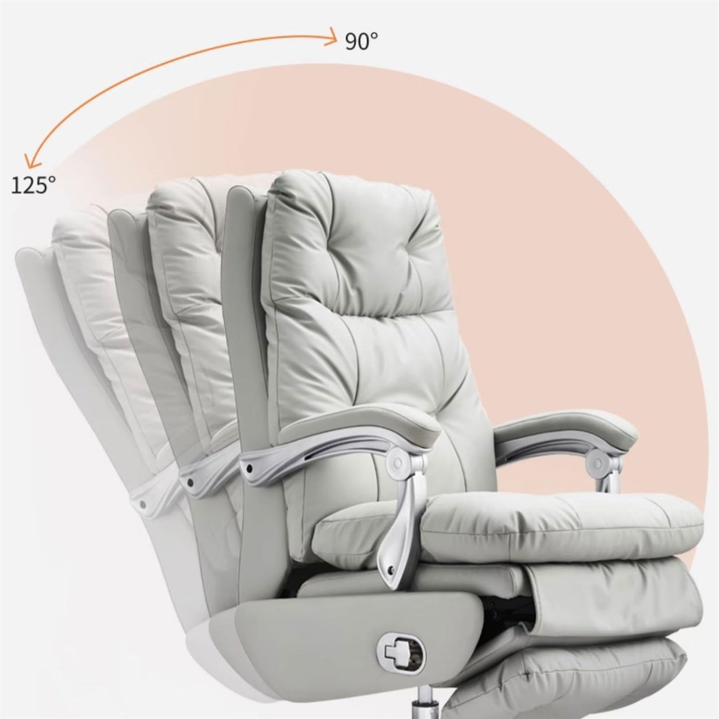 Luxury Reclining Swivel Office Chair