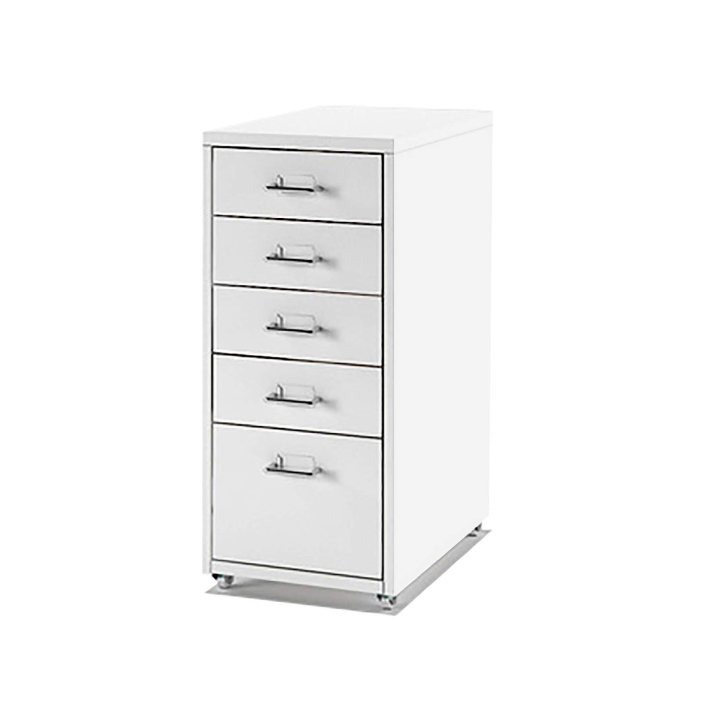 5-Drawer Rolling Metal File Cabinet
