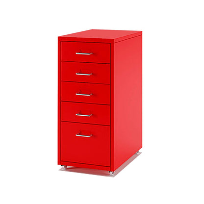 5-Drawer Rolling Metal File Cabinet