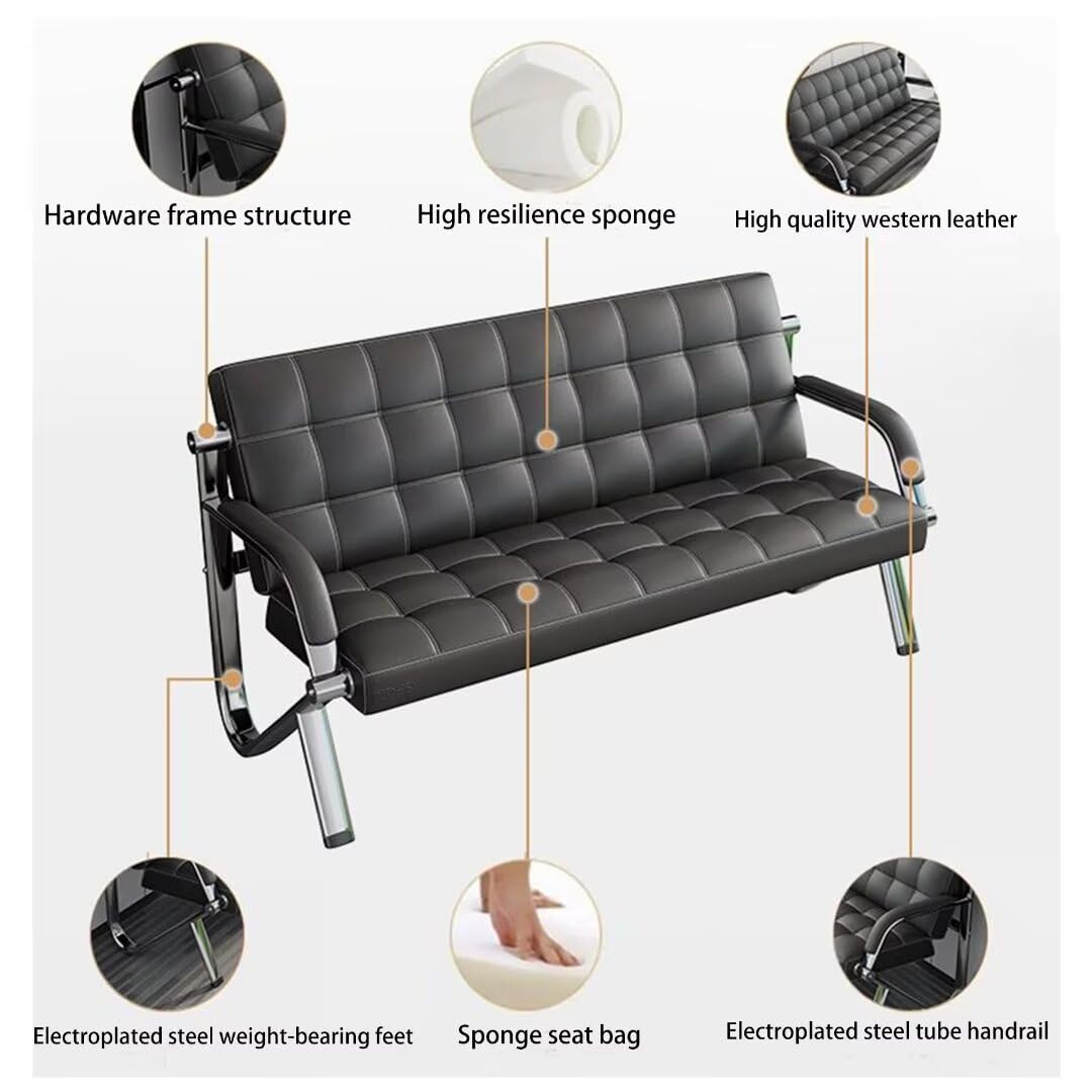 PU Leather Reception Bench Seating