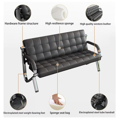 PU Leather Reception Bench Seating