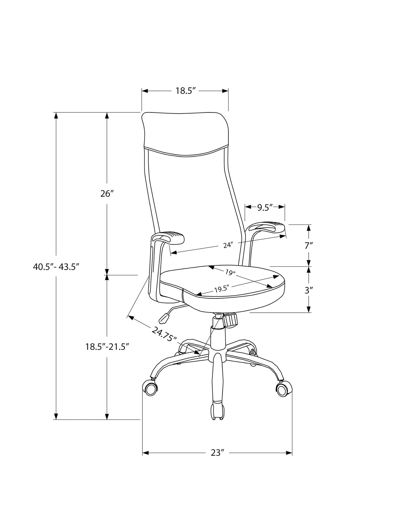 Adjustable Ergonomic Swivel Office Chair