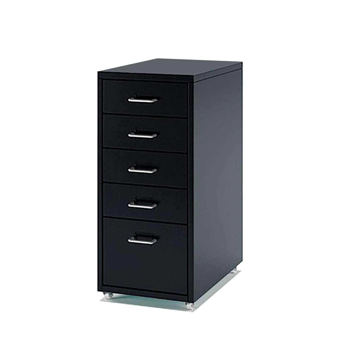 5-Drawer Rolling Metal File Cabinet