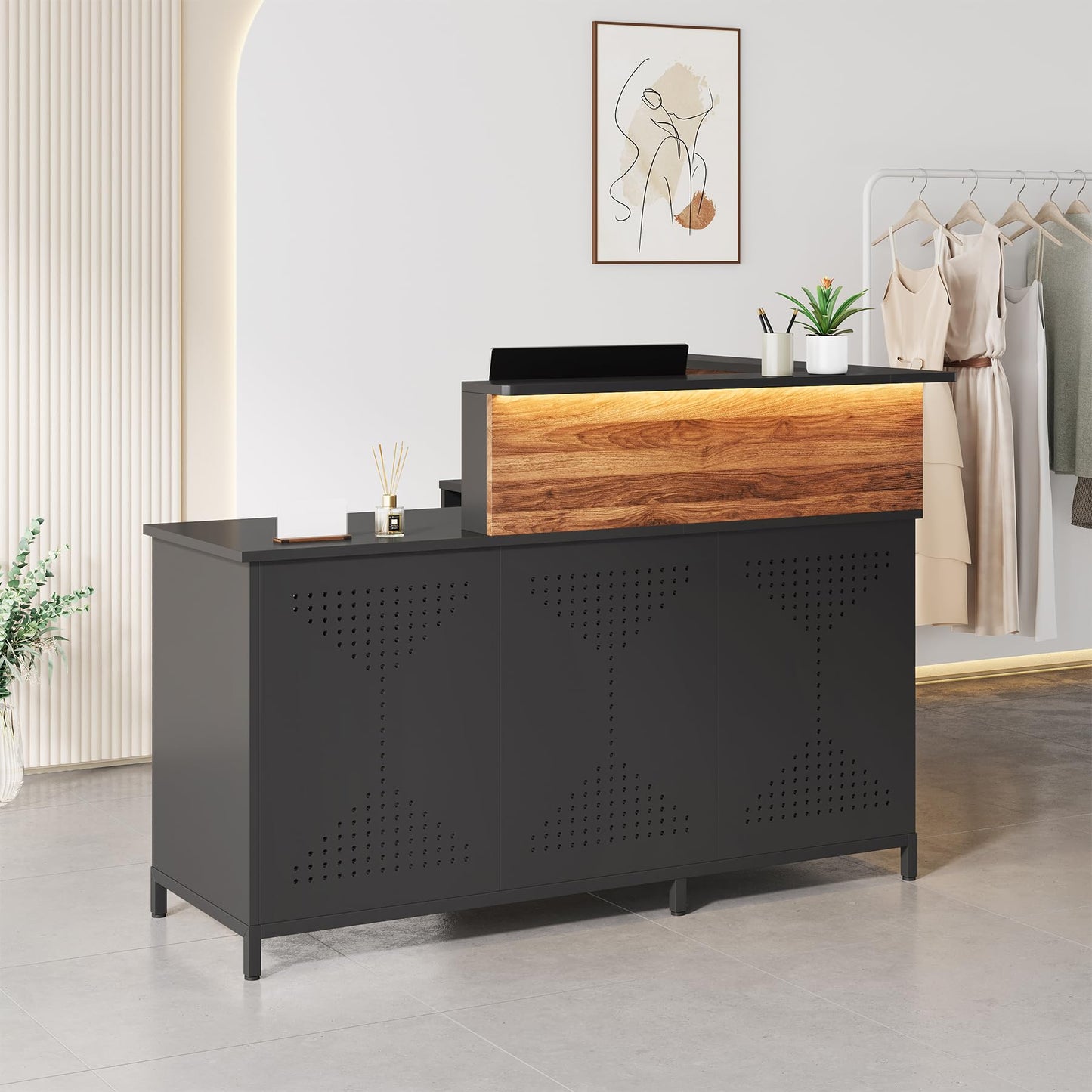 L-Shaped Reception Desk