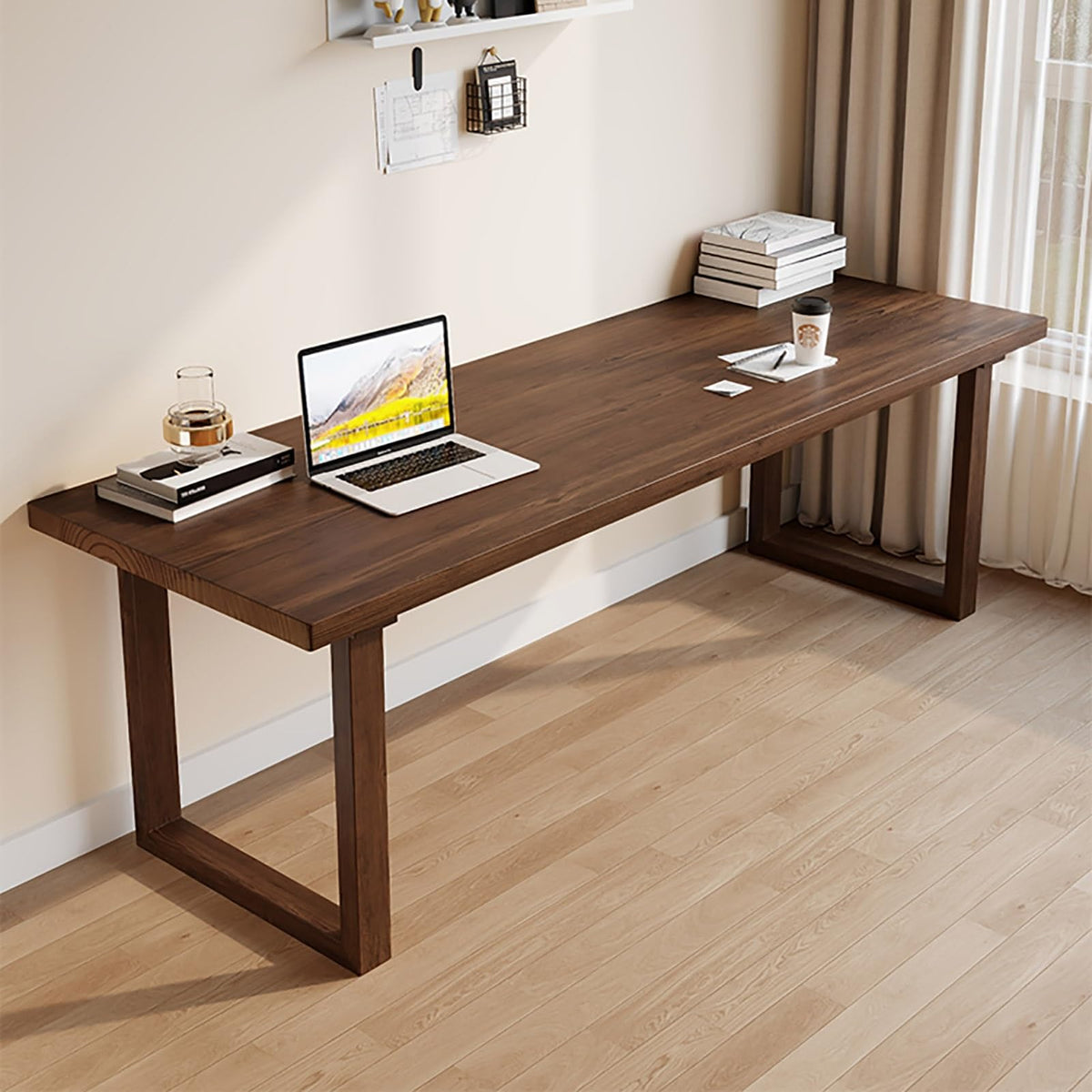Modern Wood Computer Desk Workstation