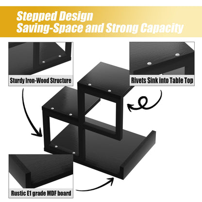3-Tier Desktop Bookshelf Organizer