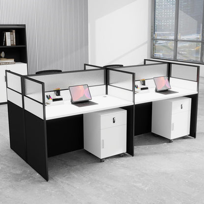 Office Cubicle Workstation with Privacy Panels
