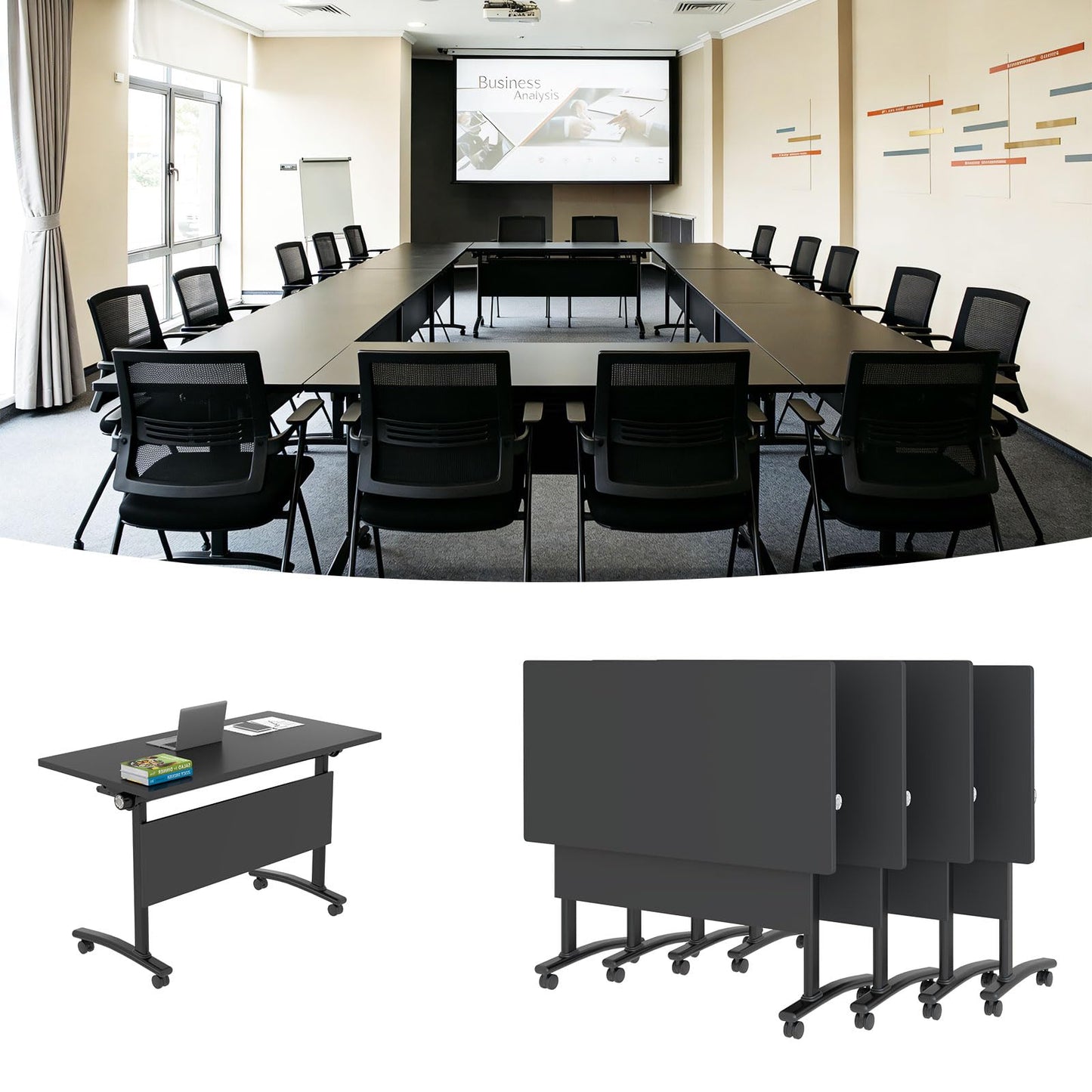 Flip Top Mobile Conference Table