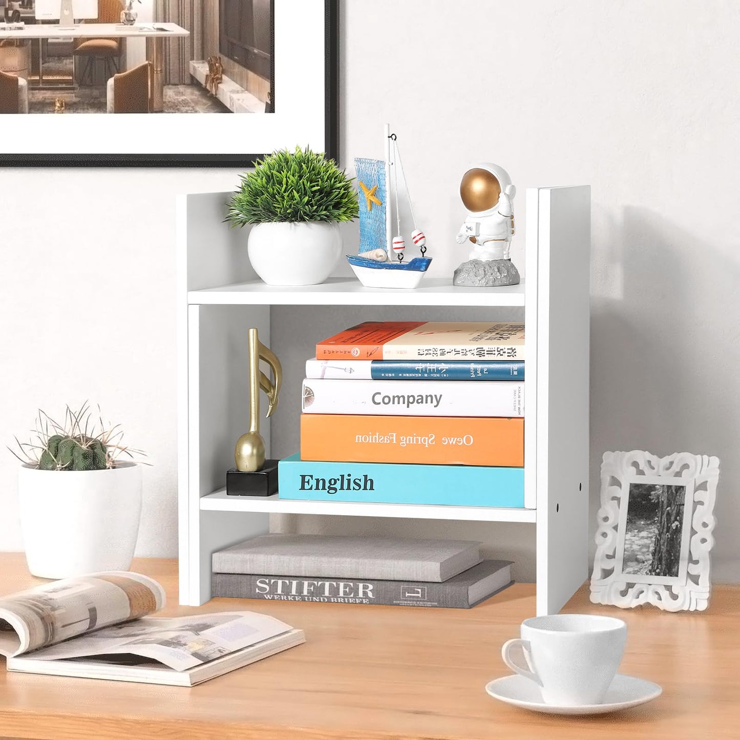 Adjustable Desktop Shelf Organizer