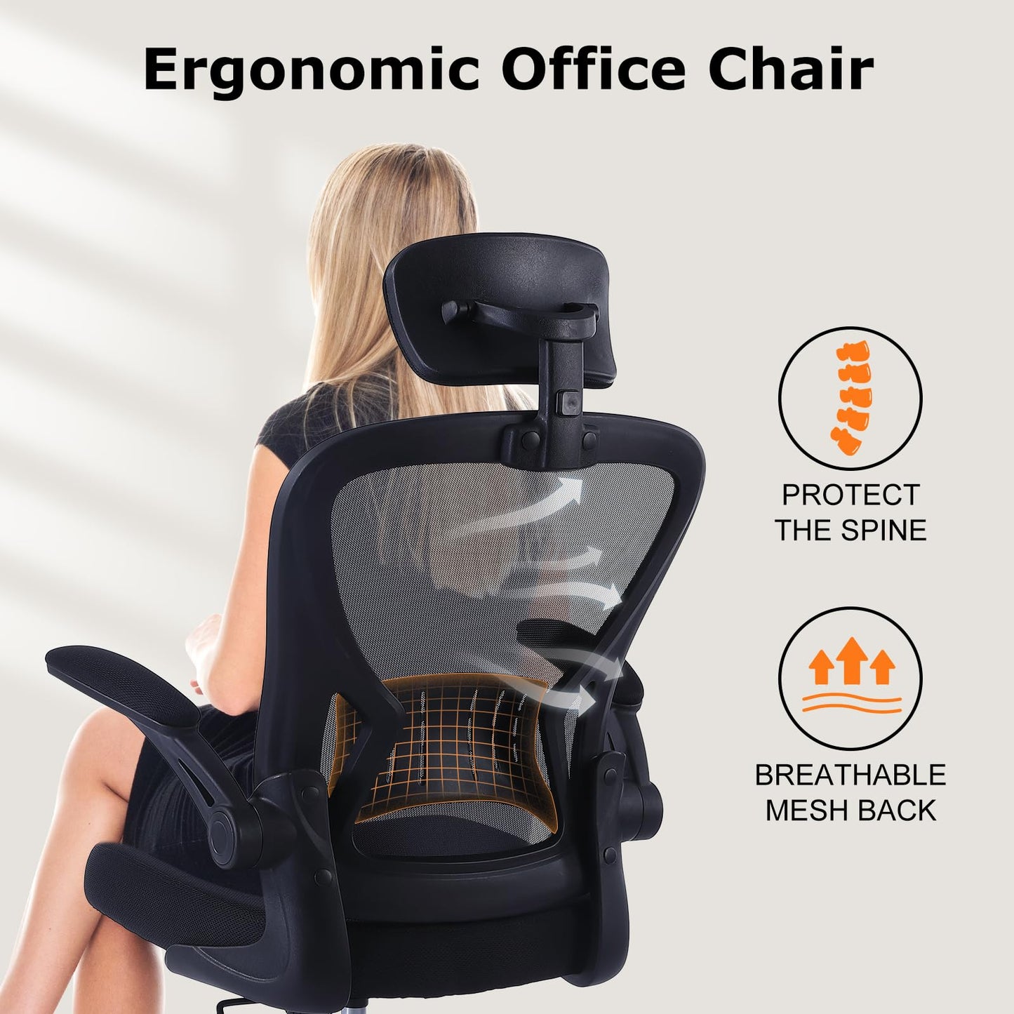 Ergonomic Mesh Office Chair with Lumbar Support