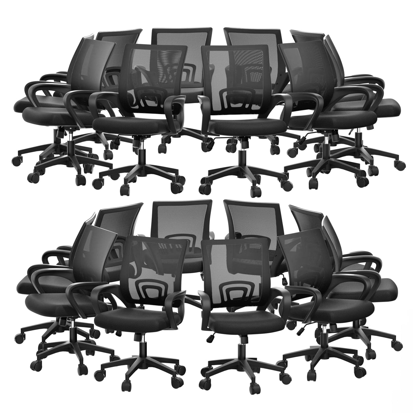 Mid-Back Ergonomic Mesh Office Chair
