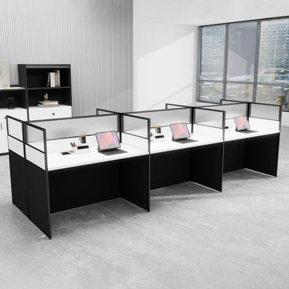 Office Cubicle Workstation with Privacy Panels