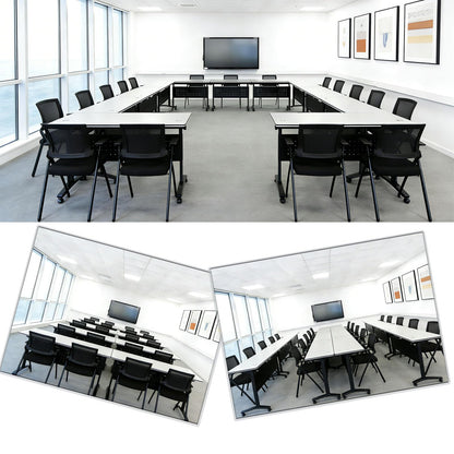Mobile Folding Conference Table with Wheels