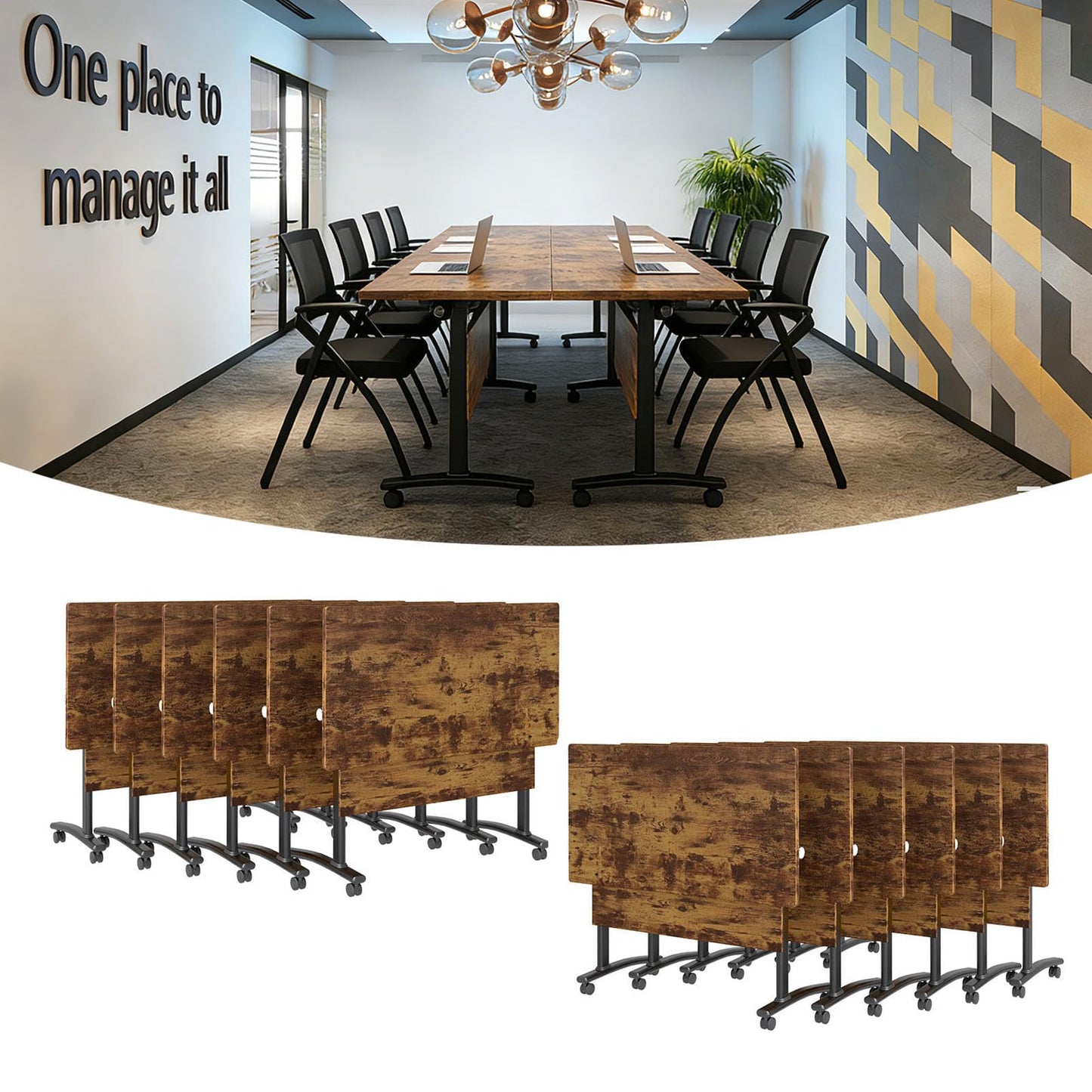 Flip Top Mobile Conference Table