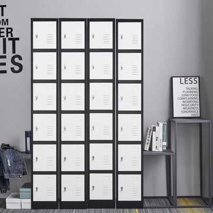 6-Door Heavy-Duty Steel Locker Cabinet